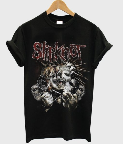 SLIPKNOT RIPPED MASKS T-SHIRT