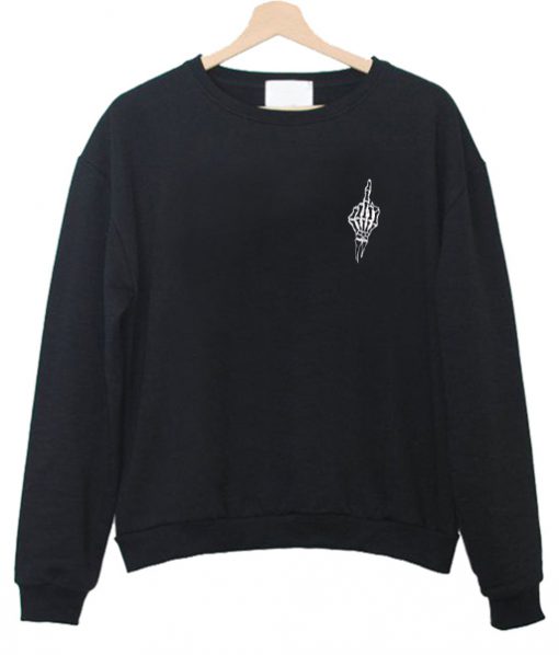 fuck skeleton sweatshirt