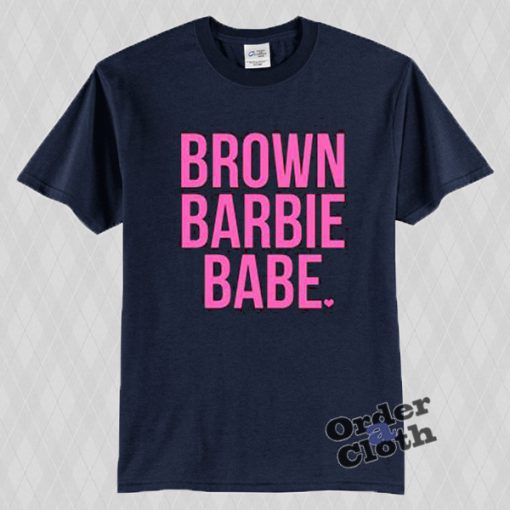 Brown Barbie Babe T-shirt