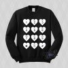 Hearts Phone Dial Pad Keypad Cellphone Love Sweatshirt