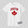 Justin Bieber Maple leaf T-shirt