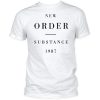 New Order Substance 1987 T shirt