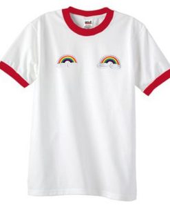 Dodie Clark Rainbow Ringer T-shirt