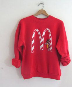 Vintage Mc Donald's Christmas Sweatshirt