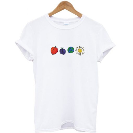 Peach Plum Earth Sun T-shirt