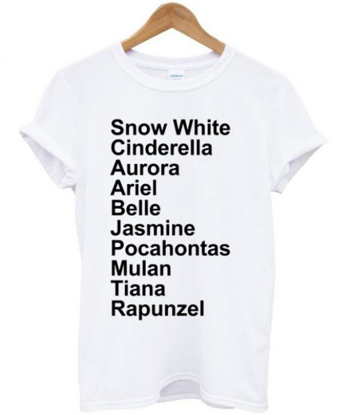 Snow White Cinderella Aurora Rapunzel T-shirt