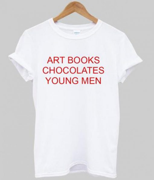 Art Books Chocolates Young Men T-shirt