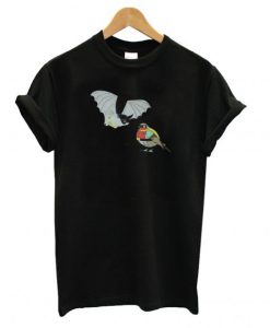 Funny Batman & Robin Bat & Bird T shirt