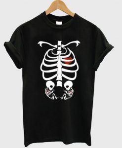 Twins Fetus Skeleton T-shirt