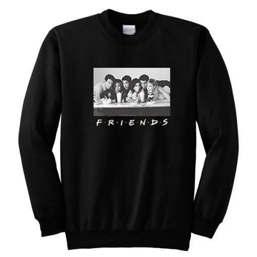 Friends Black And White Sweatshirt