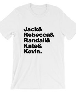 Jack Rebecca Randal Kate & Kevin This Is Us TV Show T-shirt