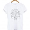 Preppy Figure and Cartoon Graphic T-Shirt