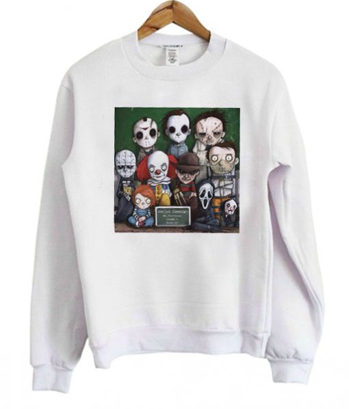Horror Character Halloween Graphic Sweatshirt