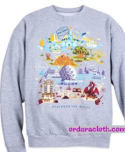 Disney World Compass Map Discover The Magic Sweatshirt