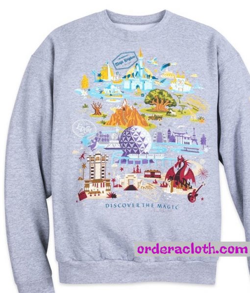 Disney World Compass Map Discover The Magic Sweatshirt