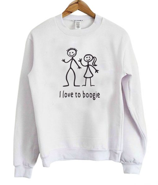I Love To Boogie Graphic Sweatshirt