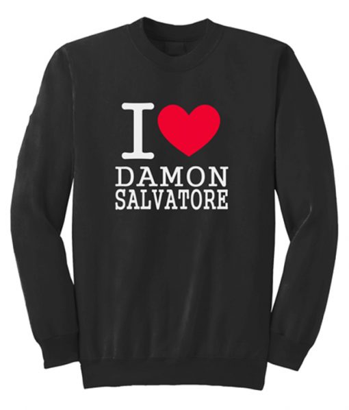 I Heart Damon Salvatore Sweatshirt
