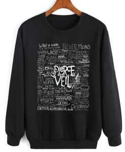 Pierce The Veil lyrics Sweatshirt