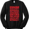Eminem Albums List Sweatshirt