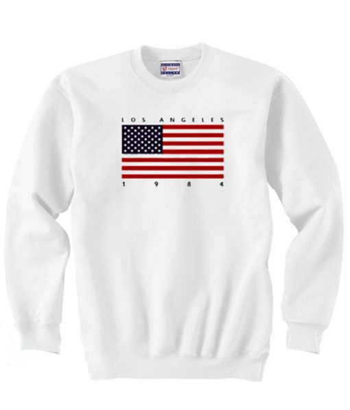 Los Angeles 1984 USA Flag Sweatshirt
