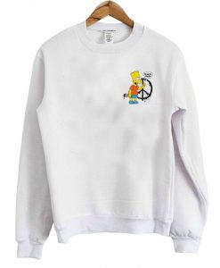Bart Simpson Peace Man Sweatshirt