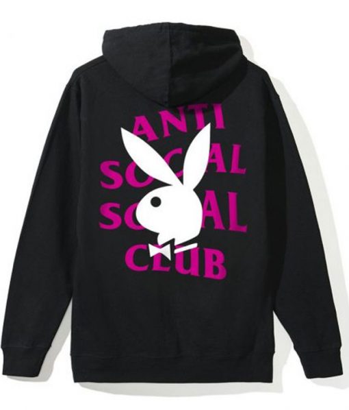 Anti Social Social Club Playboy Back Print Hoodie