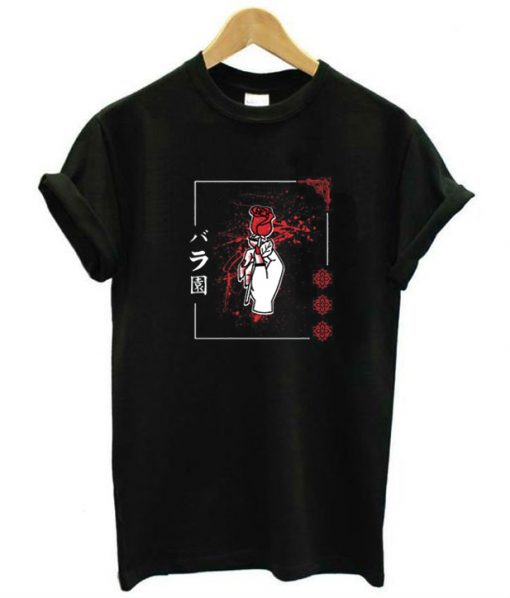 Japanese Gothic Red Rose T-Shirt