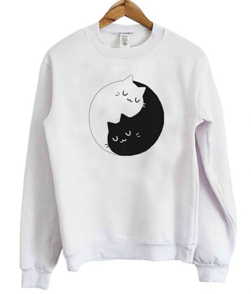 Yin Yang Cats Sweatshirt