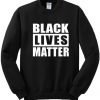 Black Lives Matter Graphic Crewneck Sweatshirt