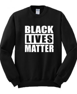 Black Lives Matter Graphic Crewneck Sweatshirt