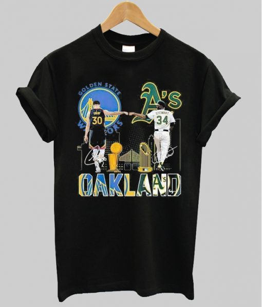 Golden State Warriors Stephen Curry and Dave Stewart T-shirt