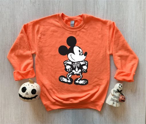 Mickey Skeleton Halloween Sweatshirt