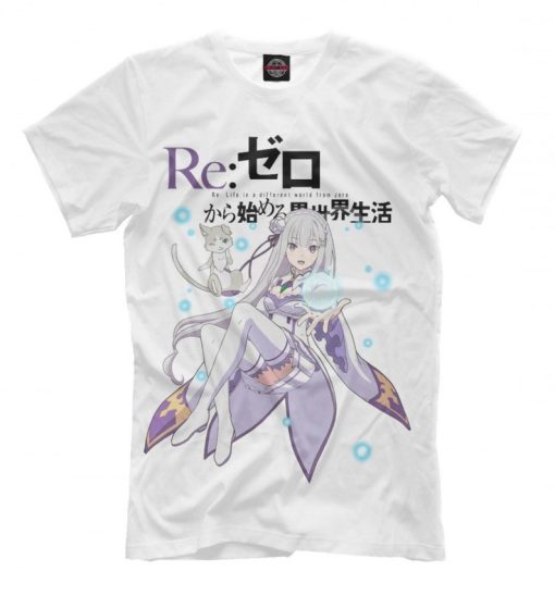 Zero Emilia Anime Girl T-Shirt