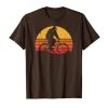 Retro Bigfoot Rides a Mountain Bike T-Shirt