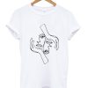 Two Faces One Line Drawing T-Shirt