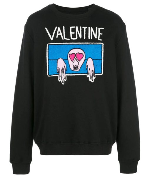 Valentine Graphic Print Sweatshirt