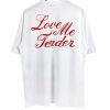 Love Me Tender Back Print T-Shirt