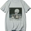 Skeleton Cat Graphic T-Shirt