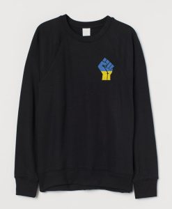 I Stand With Ukraine Pocket Print Sweatshirt