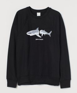 Shark Print Logo Sweatshirt