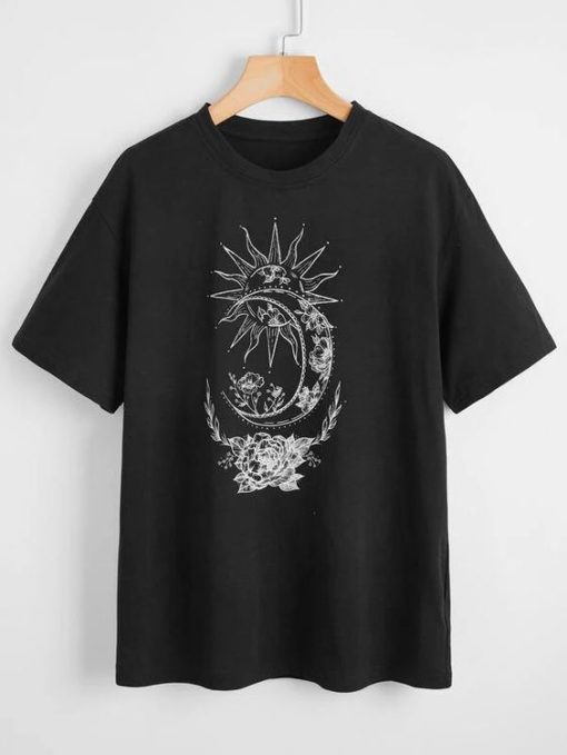 Sun And Moon Graphic T-Shirt