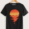 Sunset Print T-Shirt