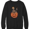 Pumpkin Skeleton Halloween Sweatshirt