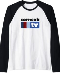 Corncob TV Raglan Baseball Tee