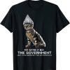 Funny Conspiracy Cat Tin Foil Hat Government T=Shirt
