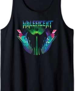 Maleficent 90s Rock Band Neon Tank Top
