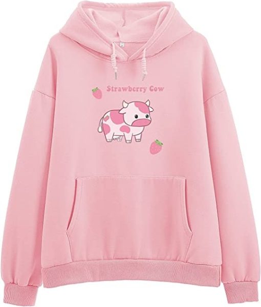 Stawberry Cow Hoodie