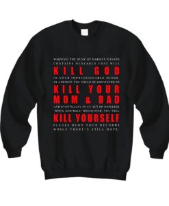 Marilyn Manson Music Warning Sweatshirt