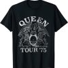 Queen Tour '75 Crest Logo T-Shirt