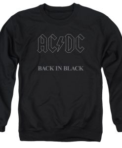 Back In Black Adult Crewneck Sweatshirt